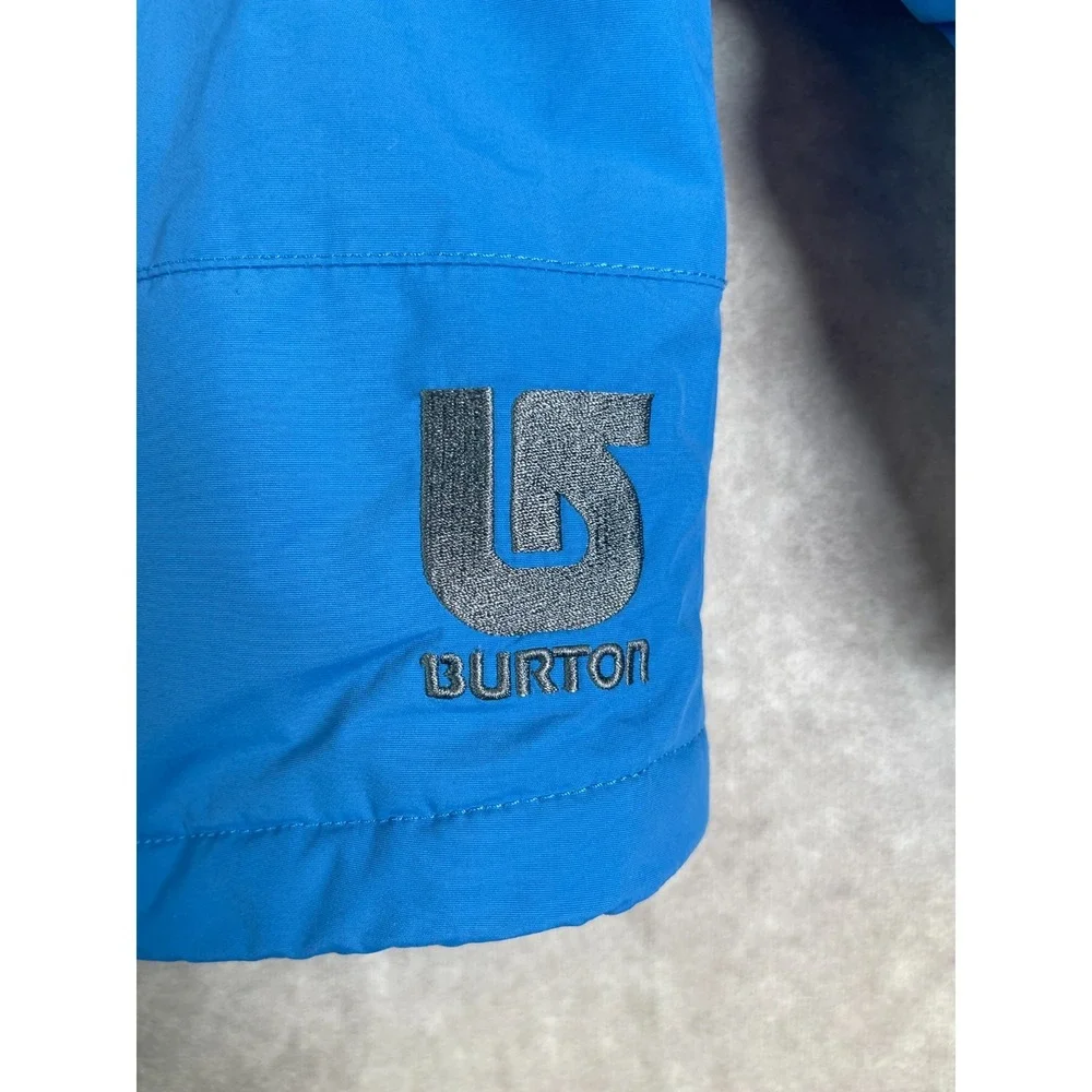 Burton Chittagong Ski Jacket Dryride Shell Boys Medium Blue Snowboard Hooded